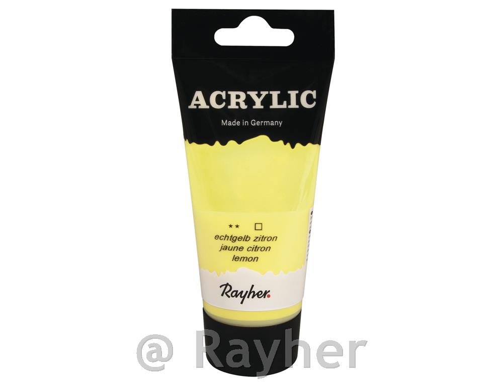 Akrilna barva Artists, limona, 75ml