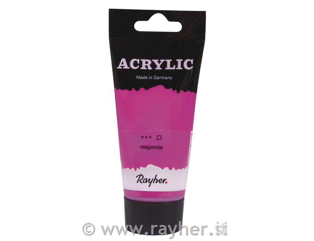 Acrylic, Artists colours, tube 75 ml