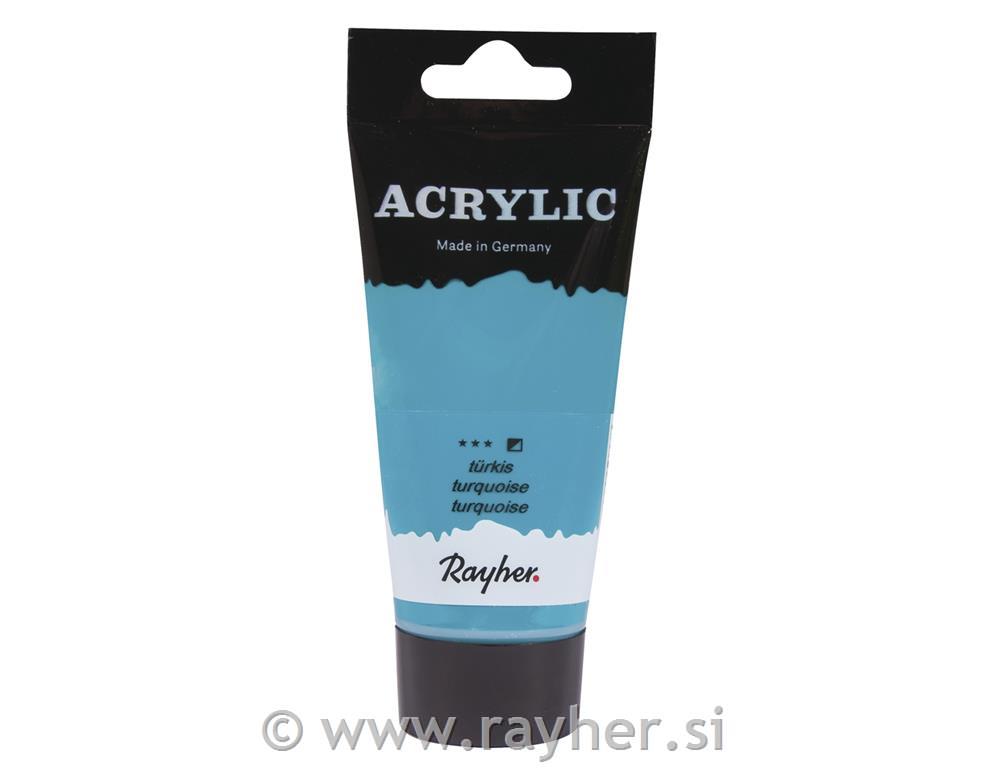 Akrilna barva Artists , turkizna, 75ml
