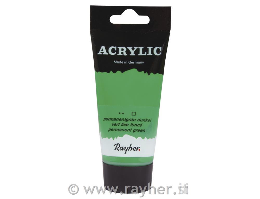 Akrilna barva Artists, zelena, 75ml