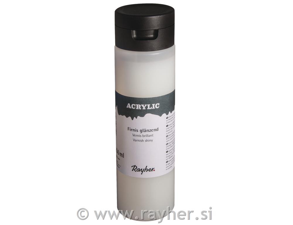 Acrylic firnis, shiny, bottle 250ml