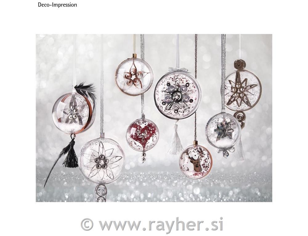 Plastična krogla, 2 dela, fi:7 cm, prosojna