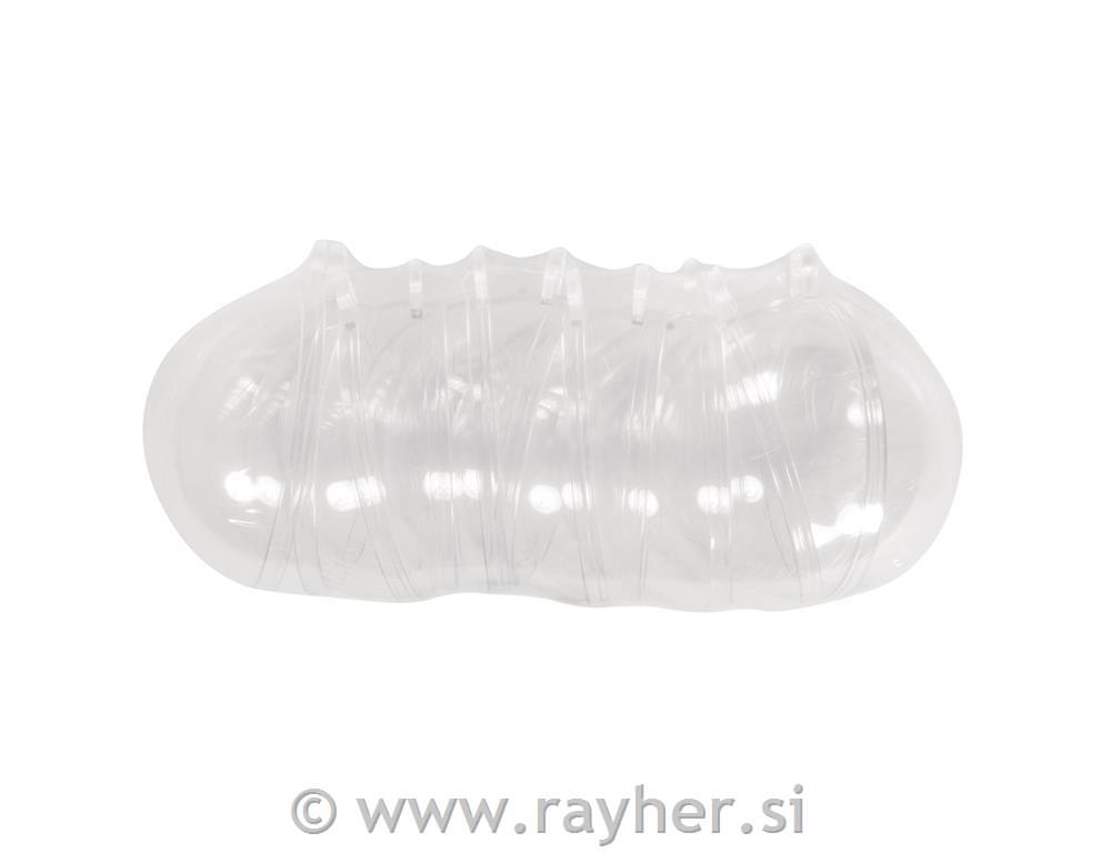 Plastične krogle, prosojne, 5 cm, 6 kosov