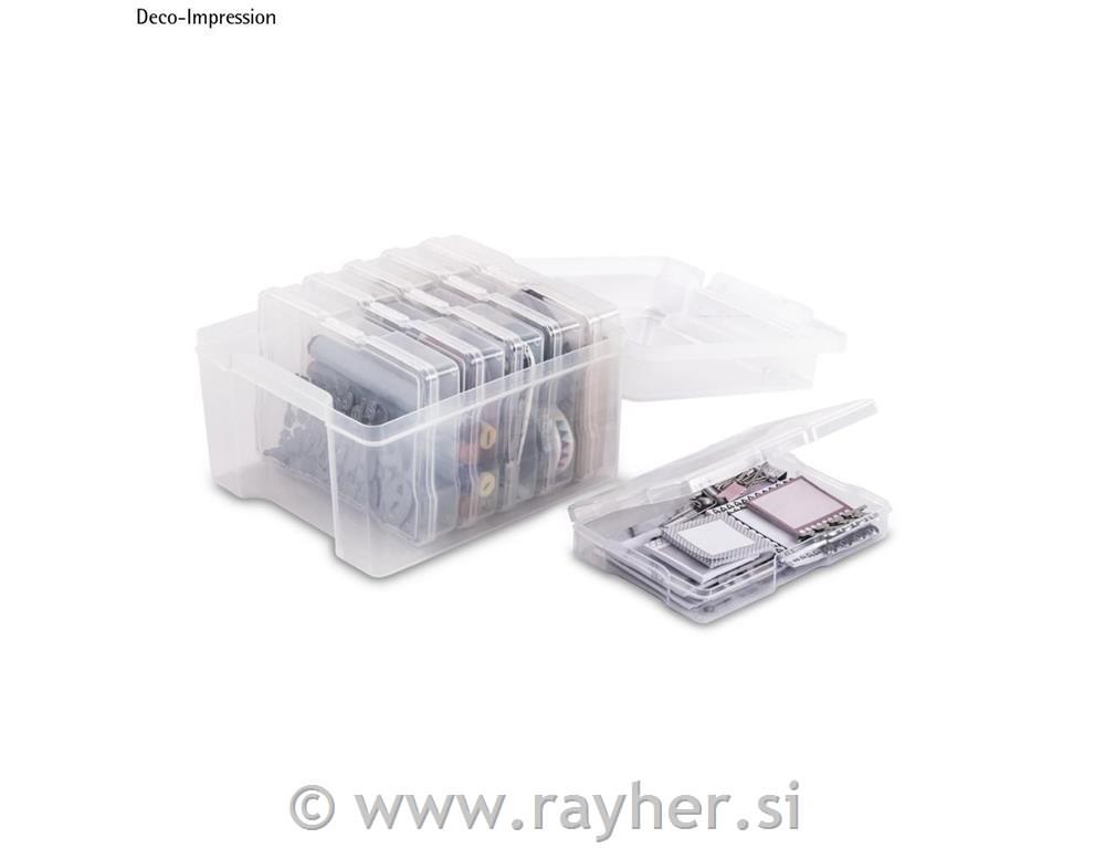 Storage box with 6 compartments210x185x140mm