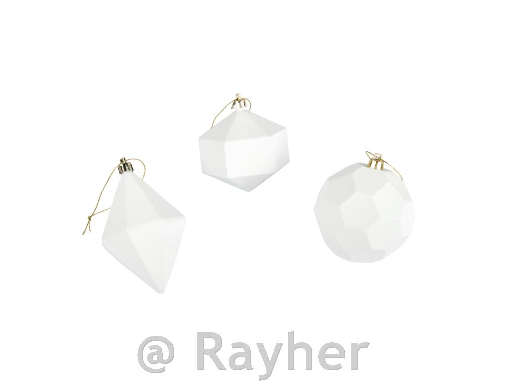 Okraski za smreko 7-8 cm 3 designi, 3 kosi