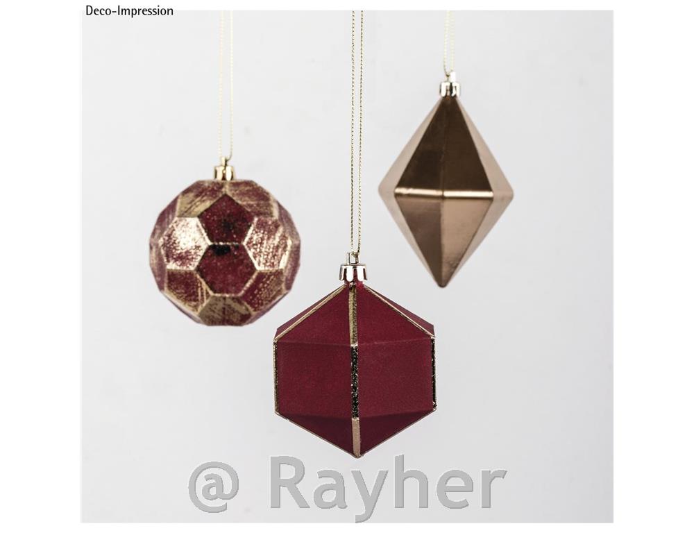 Okraski za smreko 7-8 cm 3 designi, 3 kosi