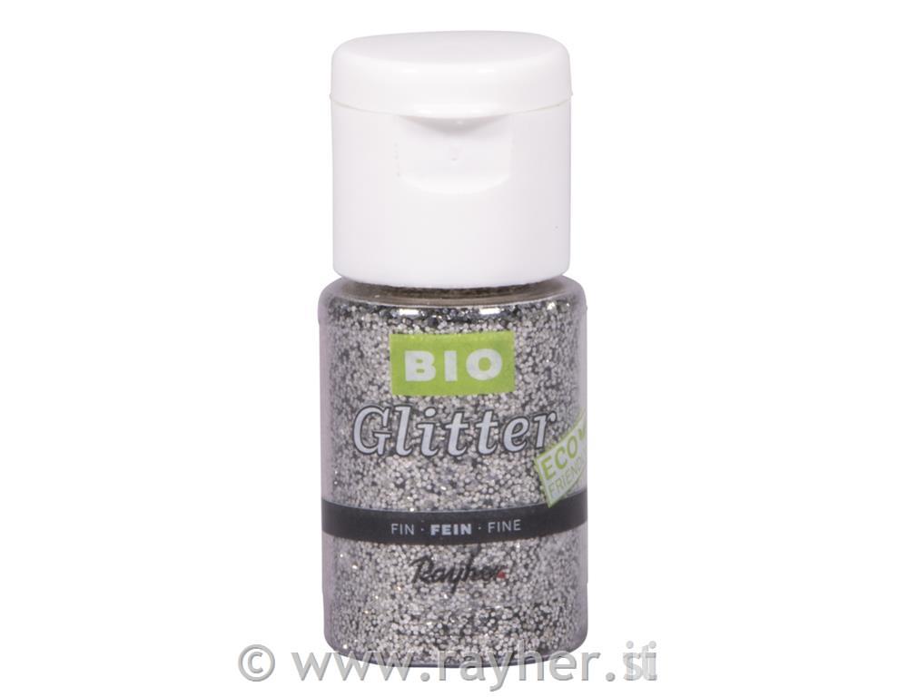 Bio-Glitter Eco friendly, fine, brilliant silver