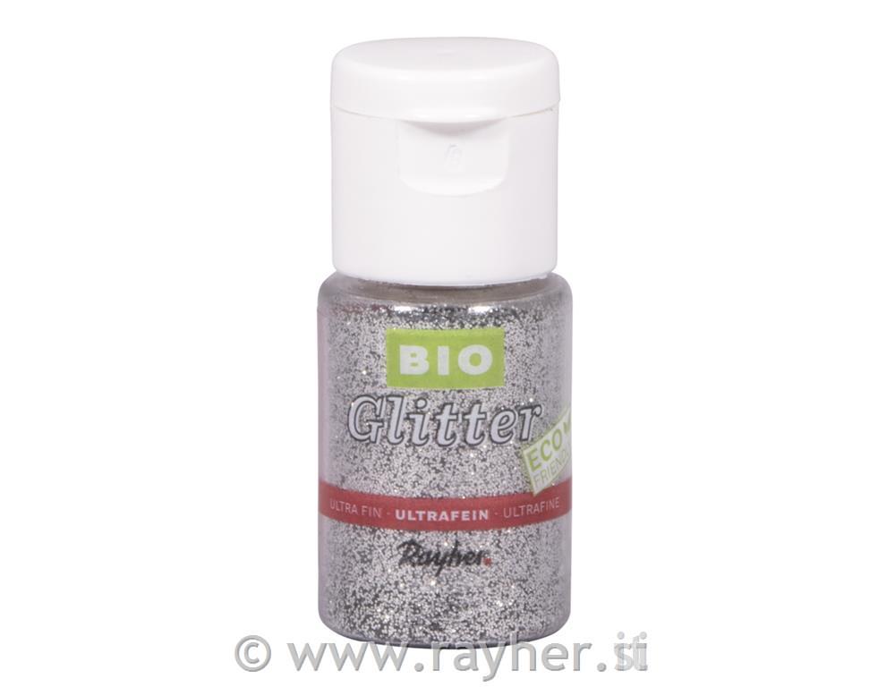 Bio-Glitter Eco friendly, ultra-fine, brilliant silver