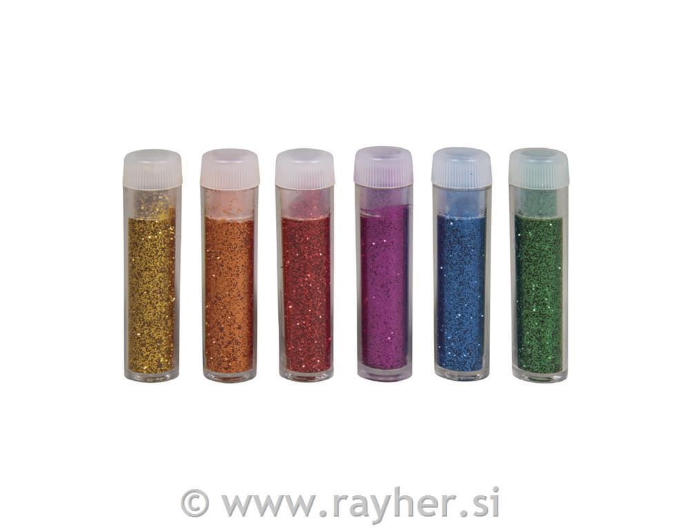 Set bleščic Bio-Glitter, barvne, set 6