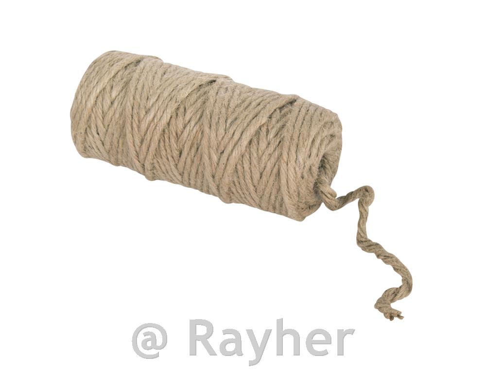 Thread of jute, 6-fold, 6 mm o, natural