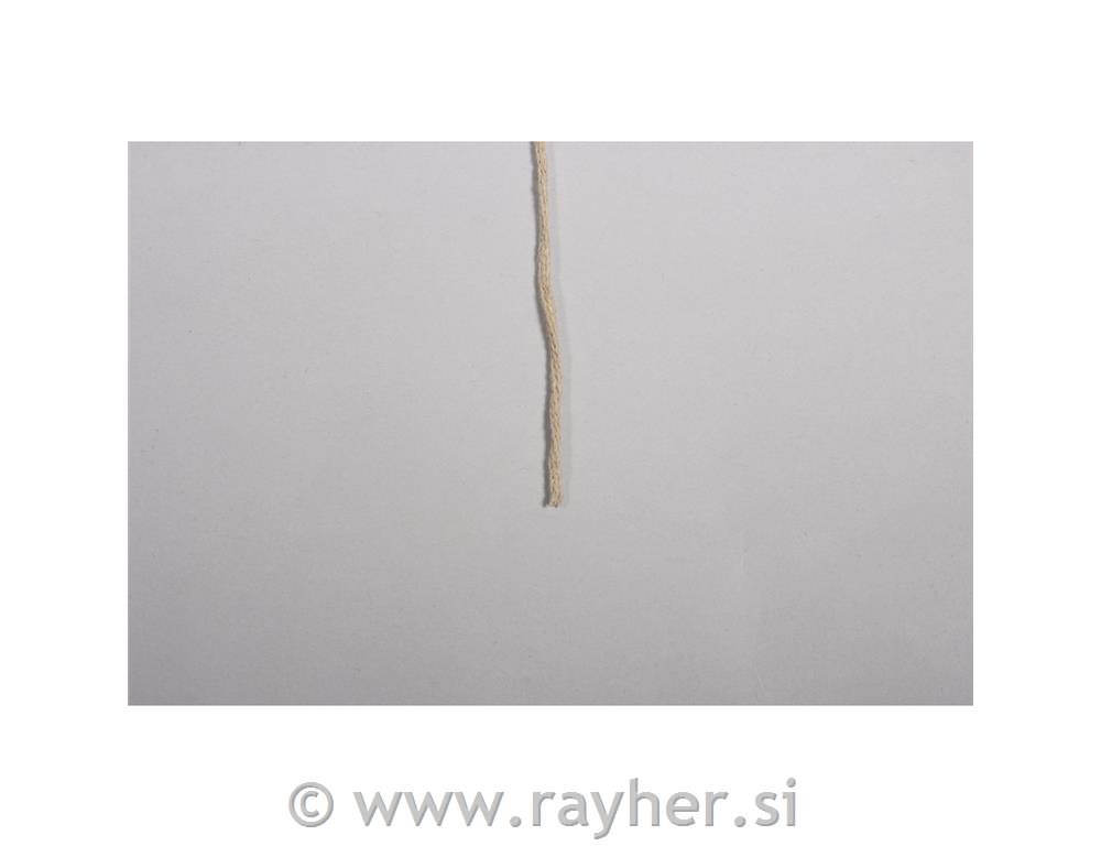 Vrvica jarn, pletena, 2mm, peščena, 250m, 250g