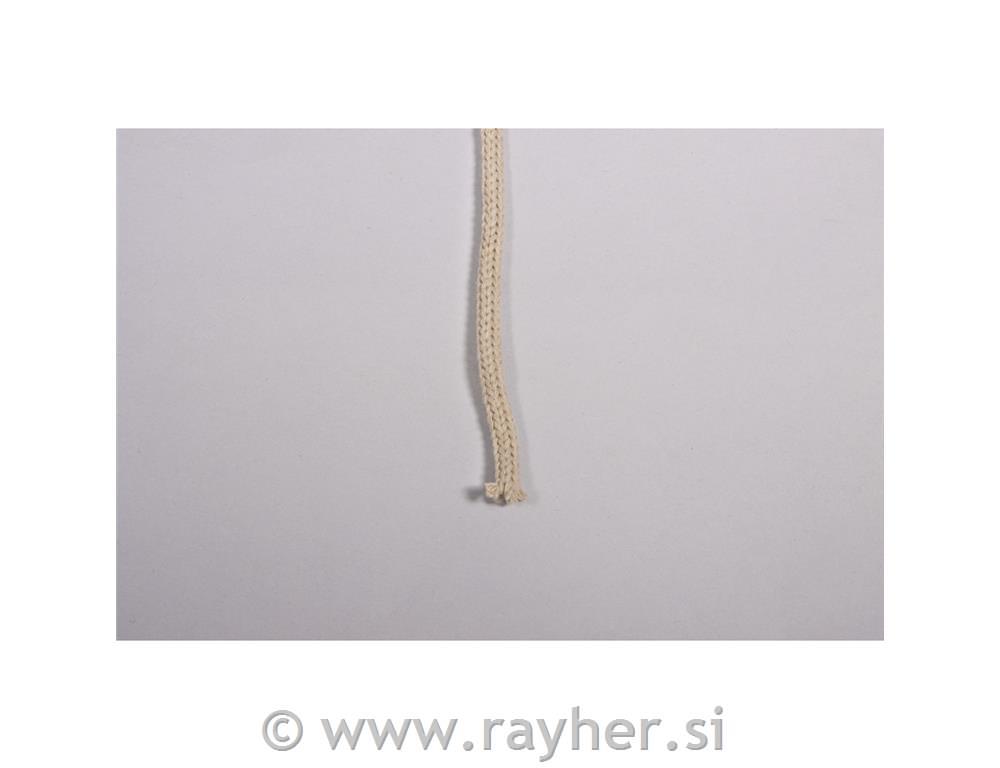 Vrvica jarn, pletena, 4mm, peščena, 60m, 250g