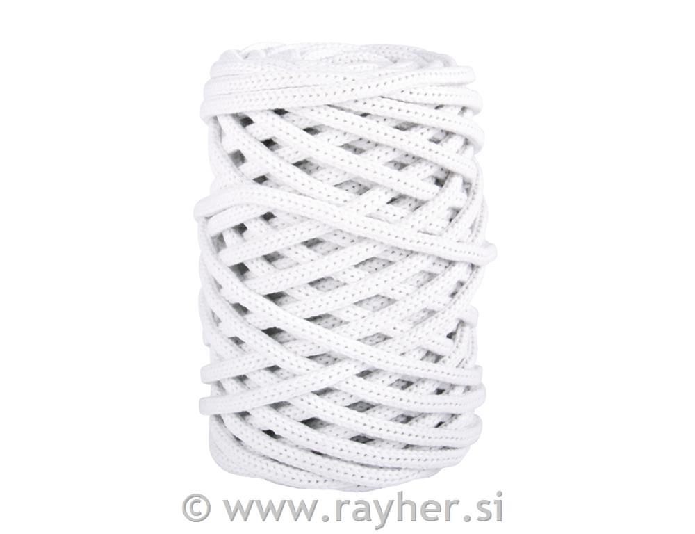 Braidy Recycling Yarn, braided, 6mm o(250g ball of yarn), clew 27mwhite
