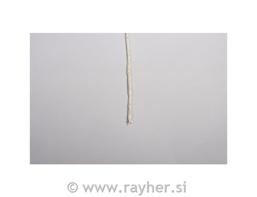 Vrvica jarn z zlato nitjo, 2mm, krem, 240m, 250g