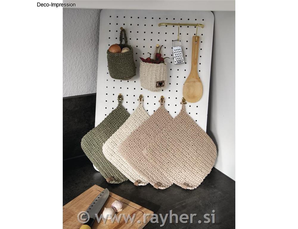 Vrvica jarn z zlato nitjo, 2mm, trst.zelena, 240m, 250g