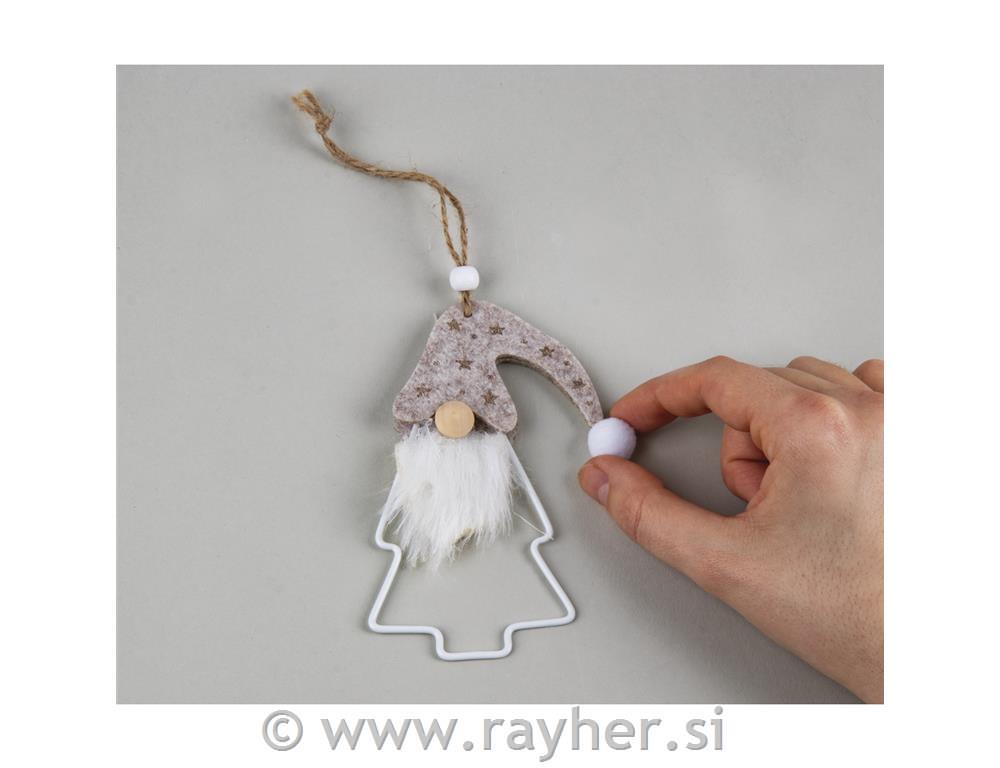 Palčki na kovin.smreki, obeski, set 3