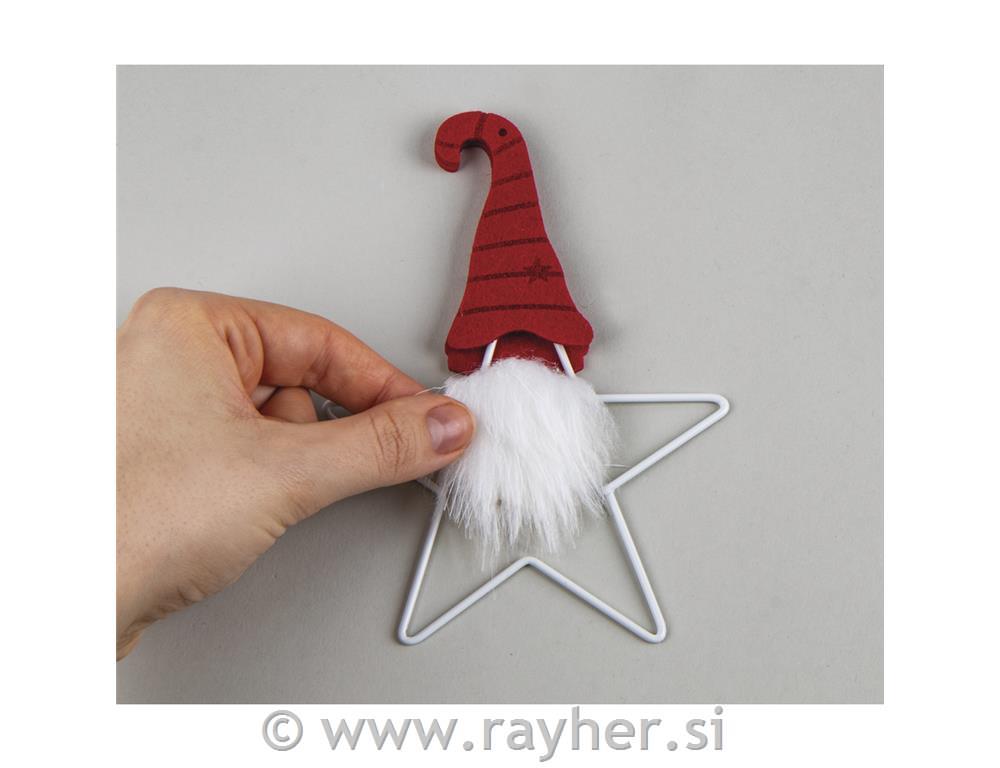 Palčki na kovin.zvezdi, obeski, set 3