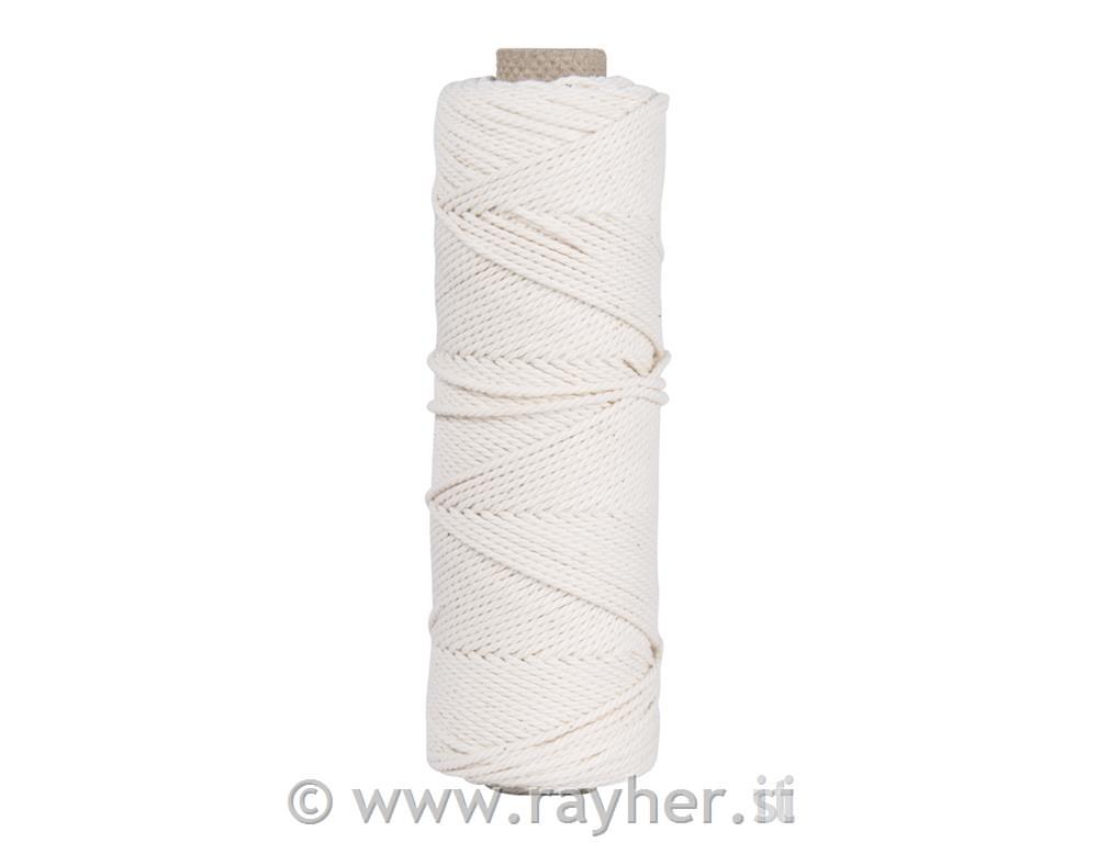 Vrvica jarn 2mm, bela, 70m