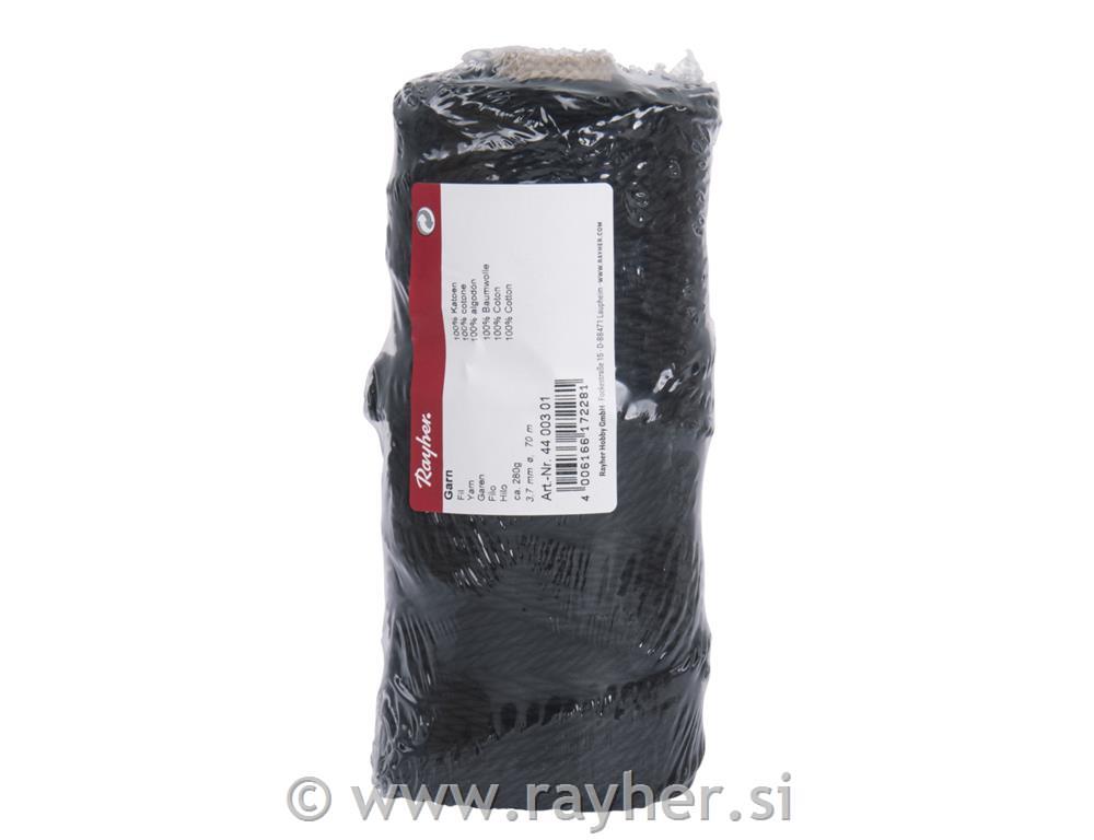 Vrvica jarn, 3,7mm, črna, 70m