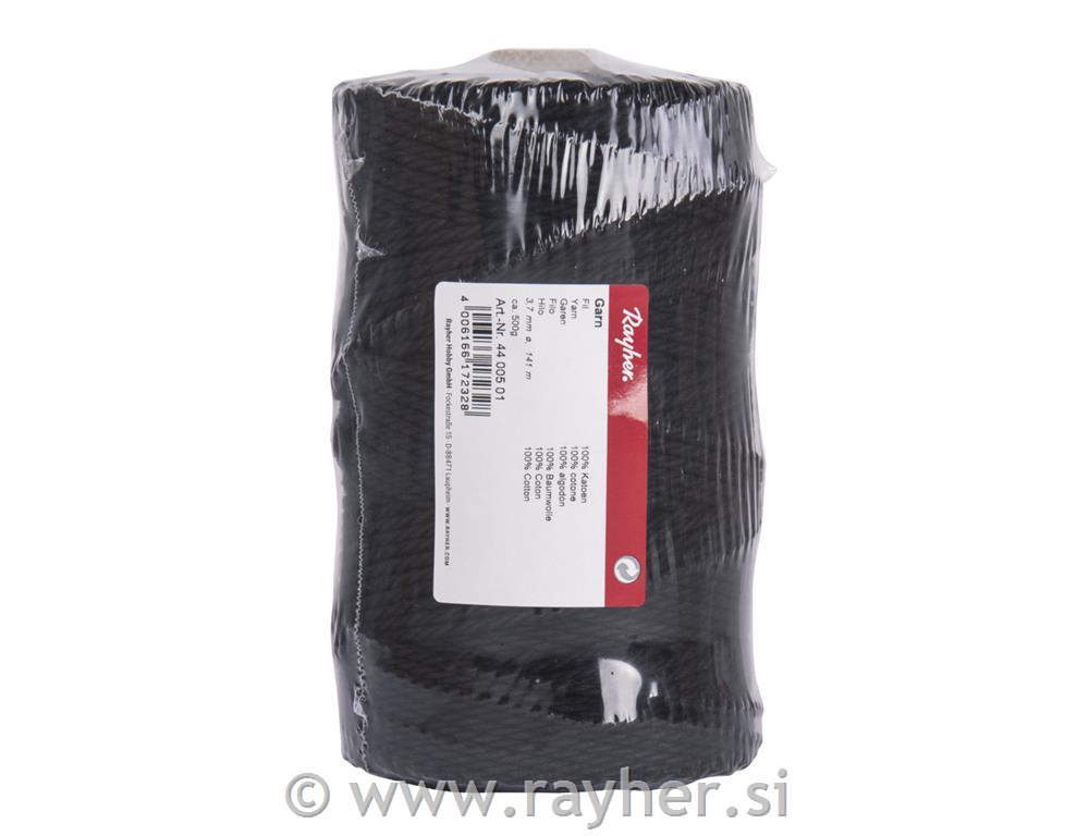 Vrvica jarn, 3,7mm, črna, 141m