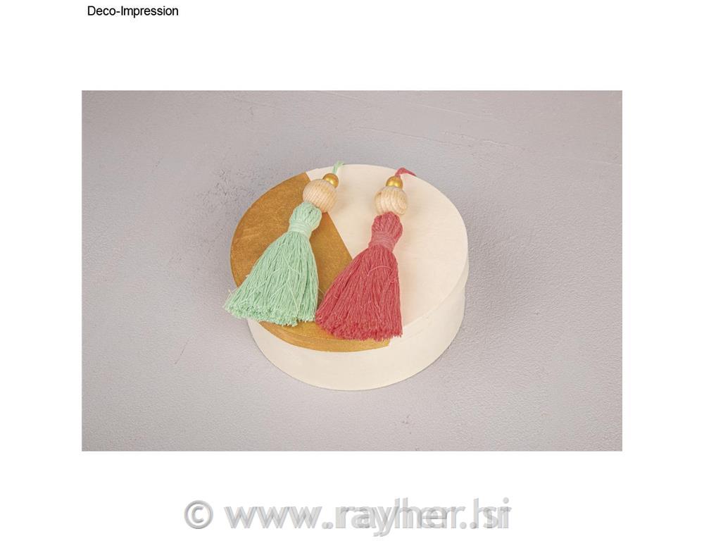 Vrvica makrame, koralno rdeča, 3 mm, 70 m