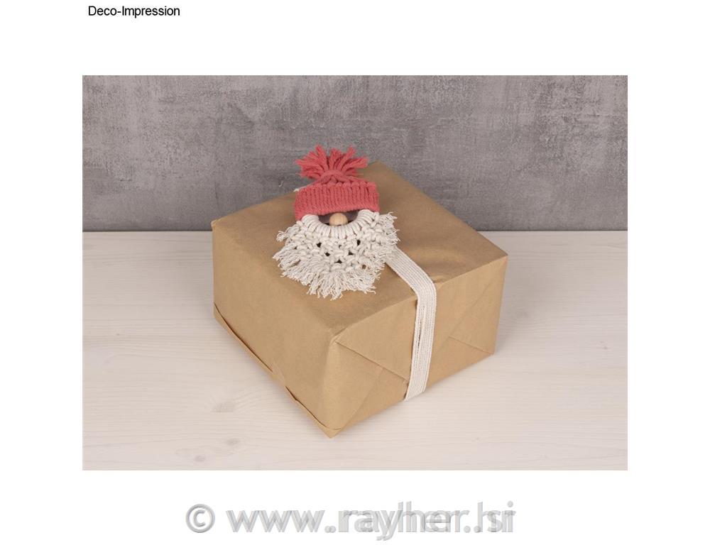 Vrvica makrame, koralno rdeča, 3 mm, 70 m