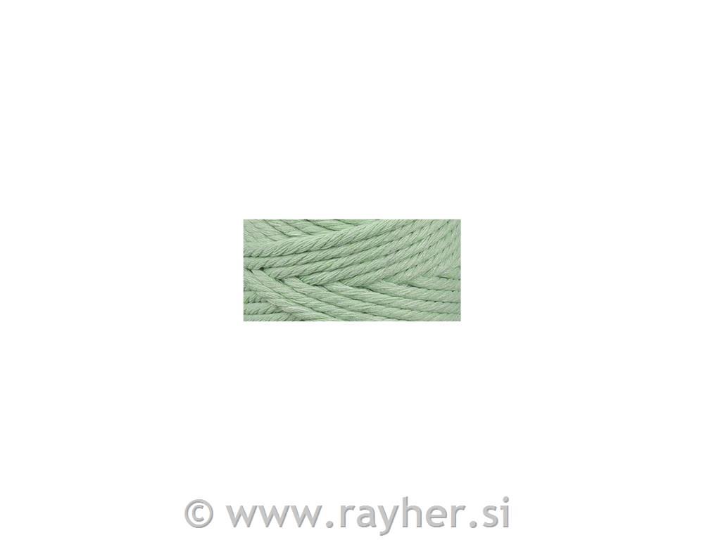 Vrvica makrame, mint zelena, 3 mm, 70 m