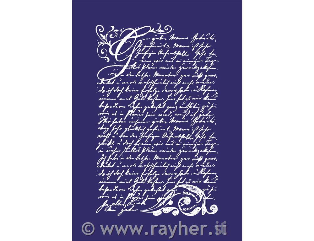 Stencil Vintage Poesie, DIN A5,1 stencil