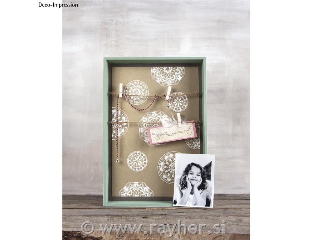 Šablona Mandala A4 + lopatica za barvo