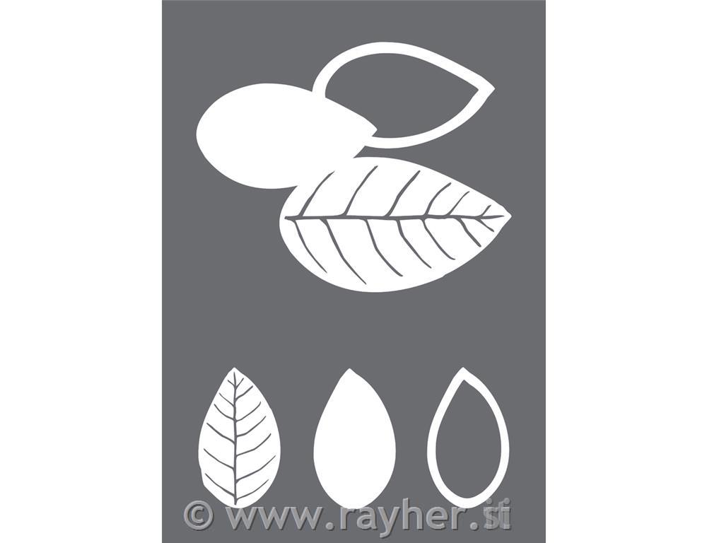 Stencil Sheets A4, 1 stencil + 1 squeegee, tab-bag