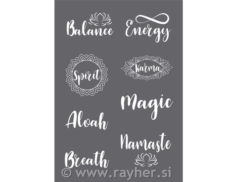 Šablona Spirit A5, + 1 nož za glajenje