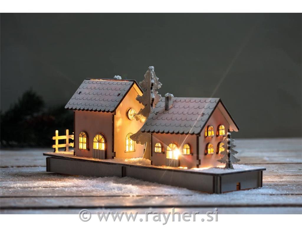 Wood.build.kit Cottages x2, FSC 100%, 31.7x9.4x14cm, 52-part, 1set