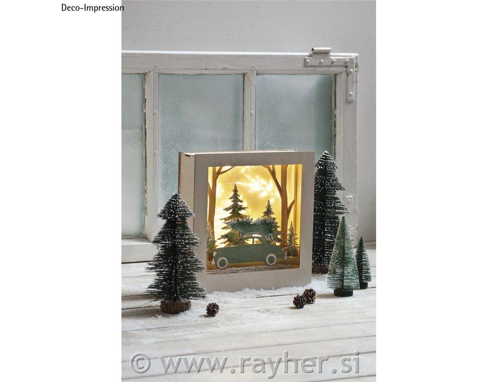 Wood.build.kit 3D mot.fram.,car,FSC 100%, 30x30x6.6cm, 14-part, 1set