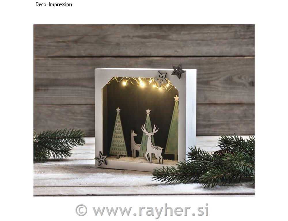 Leseni okraski, Zimski motivi, set 5