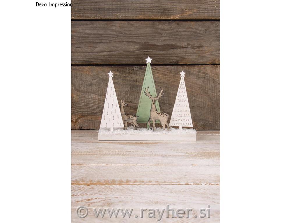 Leseni okraski, Zimski motivi, set 5