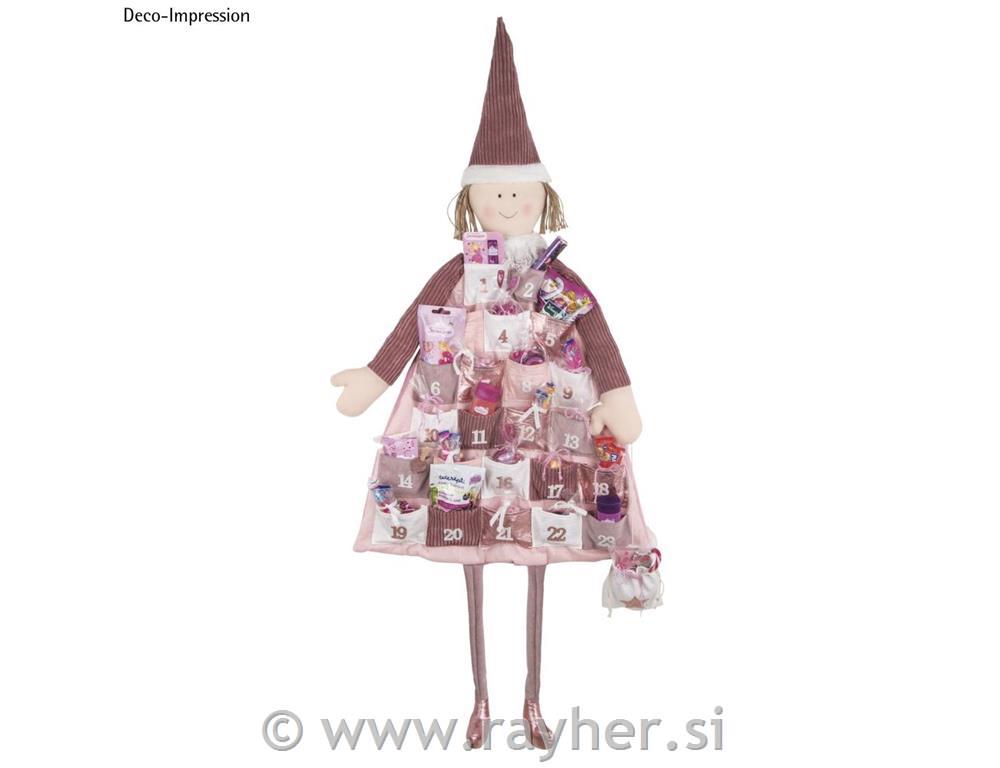 Adventni koledar, škratinja, 118x53 cm