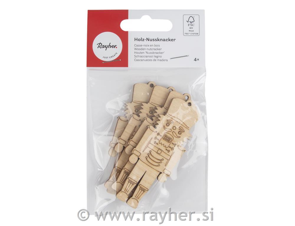 Lesena figura Hrestač 3x8 cm, 4 kosi