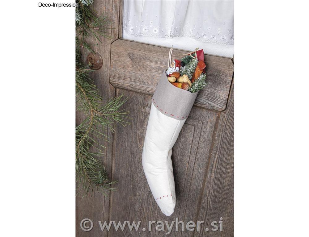 Felt Santa's stocking22x41cm