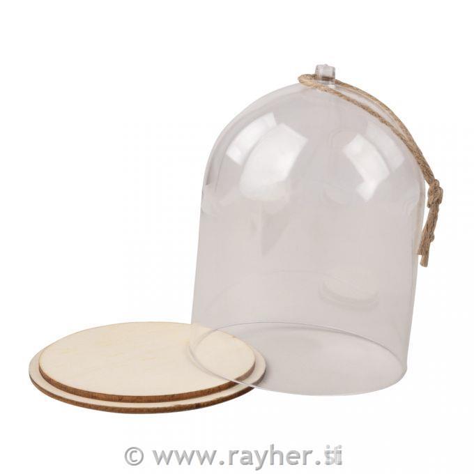 Prosojna kupola s podstavkom, fi:9cm, 11cm