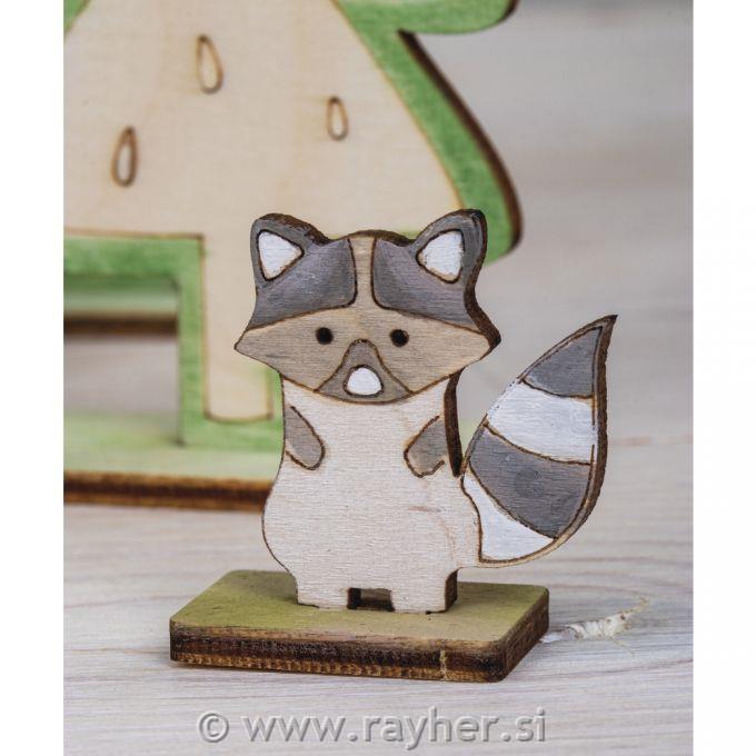 Lesena sestavljanka, Gozdne živali, 45-delna