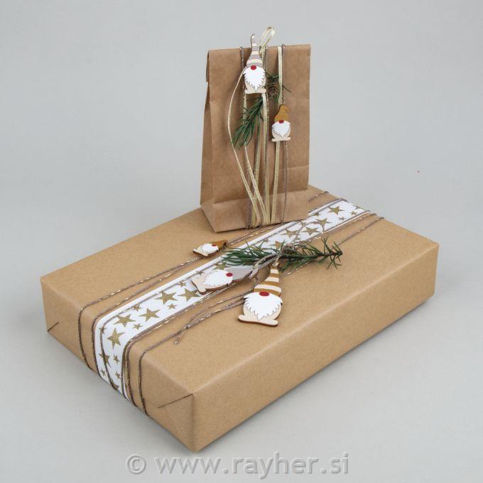 Leseni okraski Škratje 2,5-9 cm set 7