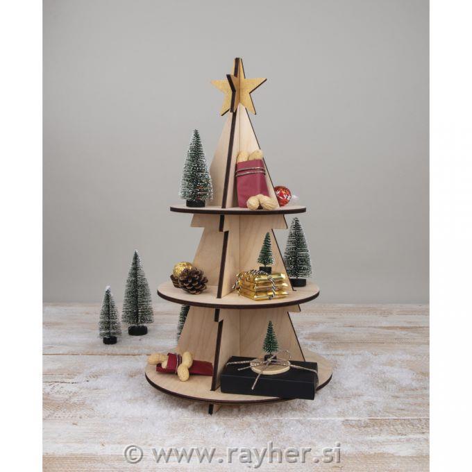 Lesena smrečica stojalo 45 cm