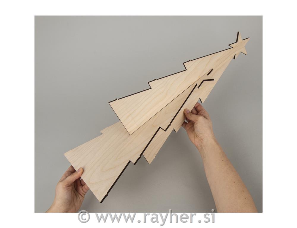 Lesena smrečica stojalo 45 cm