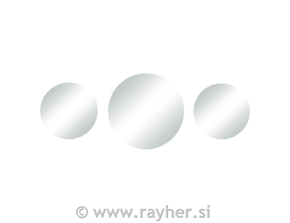 Ogledala 1x20cm + 2x15cm set 3