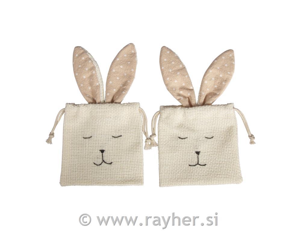 Vrečki zajček, 12x21cm, set 2