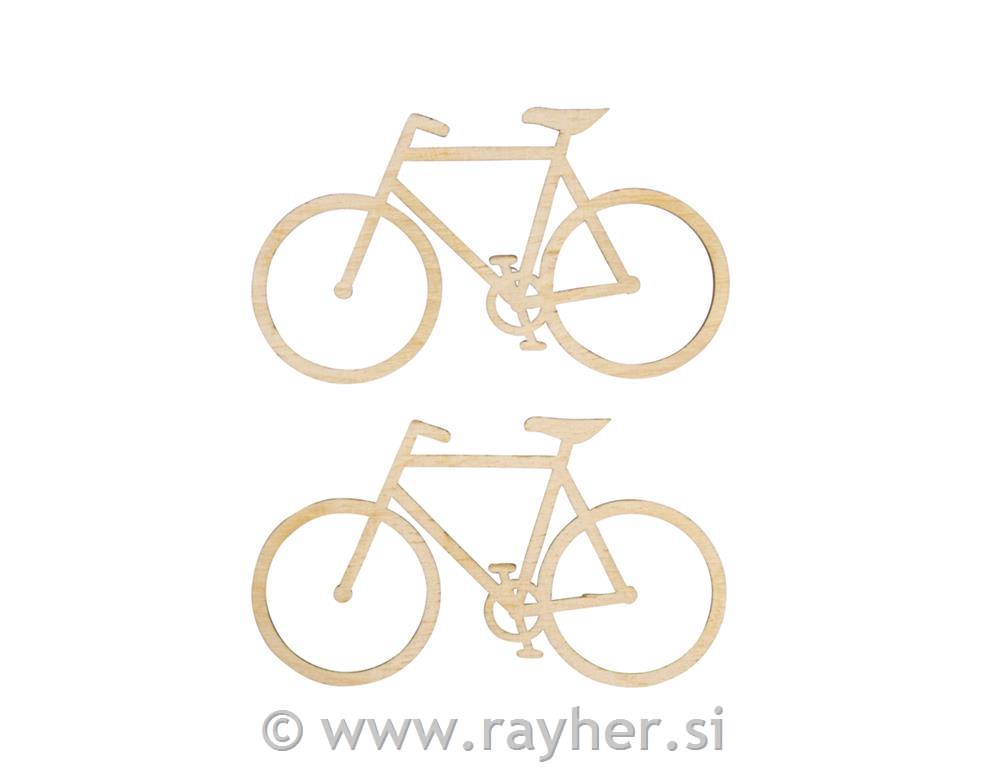 Leseni okraski, kolo, 10,8x6,2cm, set 2