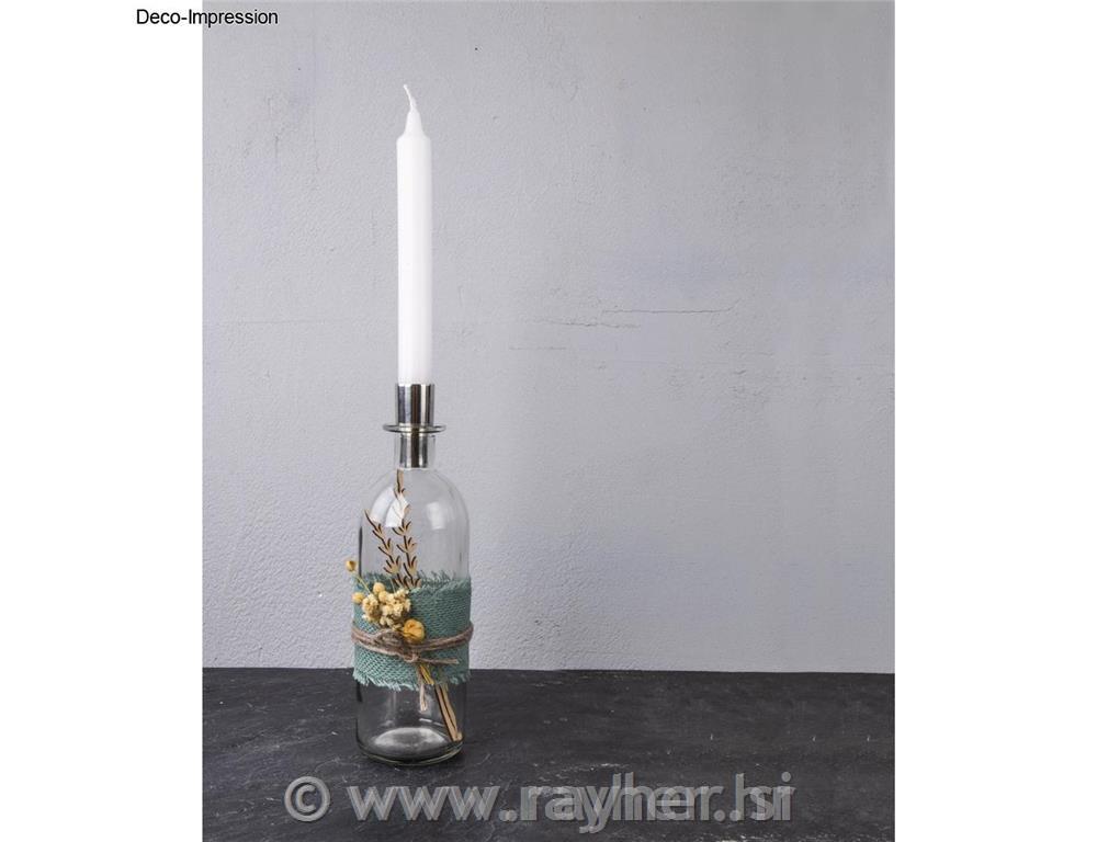 Vaza steklenica, 20cm, 475ml