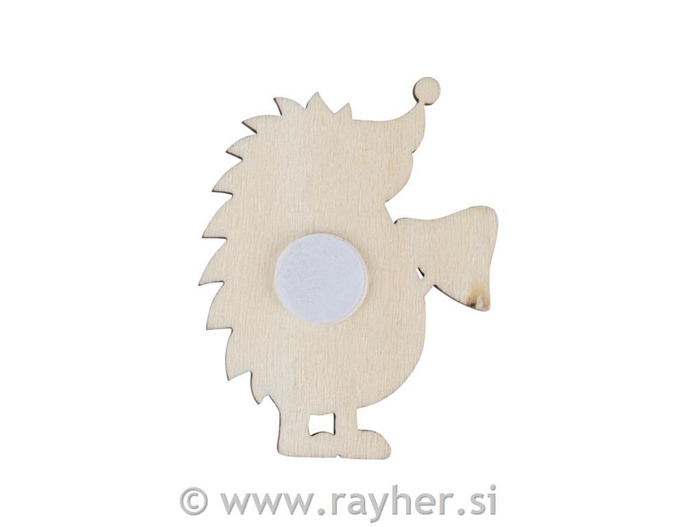 Leseni okraski Jesen, Ježki, jabolka, listi, set 8