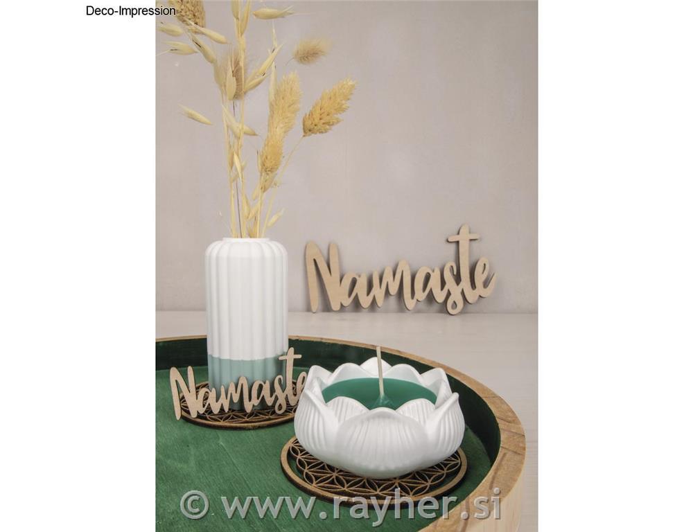 Lesen napis "Namaste", 8x3,8cm + 25x12cm, set 3