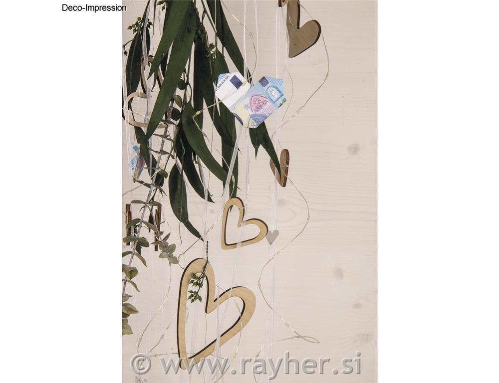 Wood deco Heart, FSC Mix Credit, natural, o5-10cm, assorted, tab-bag 12pcs